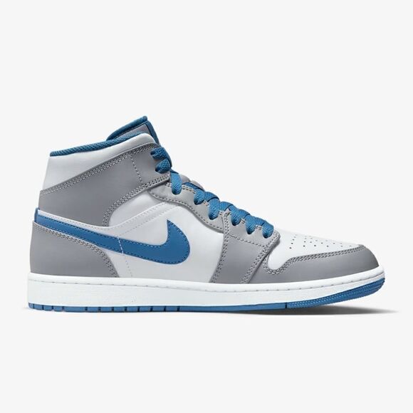 Brand New Jordan 1 men's Cement True Blue 2022 size 10.5 gray  100% Authentic - Picture 2 of 9
